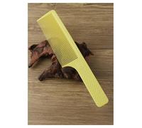 Comb 3pc Light Weight Big Size Barber Flat Top Cutting Comb Clipper Over Haircut Anti-slip Handle Plastic Hairdressing Fading(Yellow)