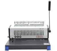 Comb Binder Clip Dual-Use Stapler Punching Machine, Binds Up to 400 Sheets for Document, Financial Contracts, Certificates - Ideal for Office and Home Use