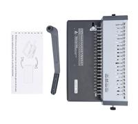 Comb Binding Machine with Handle, 21 Hole Book Binder for A4 A5 Letter Size, Binds 250 Sheets and Punches 18 Sheets 80g, Adjustable Margin Guide for Home Office School