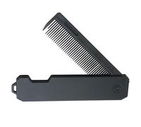 Comb Foldable Comb Portable Pocket Beard Small Size Black Plastic Mustache Hair For On-the-go Grooming(Black Only 1)