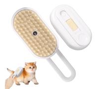 Comb for Cats, 3 In1 Cat Steam Brush, Steamy Massager Misty Grooming Cleaner, Pets Spray Care Spa Supplies, Rechargeable Pet Steam Brush for Long and Short Hair Cats, Dogs Grooming Tool (white)