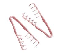 Comb for Curls, Volume Comb, Styling Comb, Styling Comb with Texture, Large Tooth Comb for Volume and Care - Volume for the Hair Roots with Bangs Nourishing (Pink, 2 Pieces)