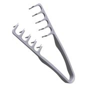 Comb for Curls, Volume Comb, Styling Comb, Styling Comb with Texture, Large Tooth Comb for Volume and Care - Volume for the Hair Roots with Bangs Nourishing (Grey, 1 Piece)