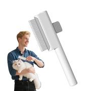 Comb for Dogs - Metal Detangling Comb for Home Cats, Detangling Hair Brush Tool with Loose Hair Removal for Home, Bathing, Camping, On the Go