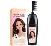 Comb For Hair Coloring With Integrated Brush, Portable Hair Dye Comb For Gray Ocks Coverage, Plant Extract Mane Dye, Gentle And Non Irritating To The Scalp, For Women Men