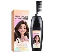 Comb For Hair Coloring With Integrated Brush, Portable Hair Dye Comb For Gray Ocks Coverage, Plant Extract Mane Dye, Gentle And Non Irritating To The Scalp, For Women Men