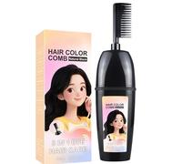 Comb For Hair Coloring With Integrated Brush, Portable Hair Dye Comb For Gray Ocks Coverage, Plant Extract Mane Dye, Gentle And Non Irritating To The Scalp, For Women Men