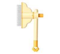 Comb for pet hair removal, rotating brush with fine teeth, gentle and comfortable, comb for cat care, for use in pet bath, shower, outdoor, for puppies, kittens and he