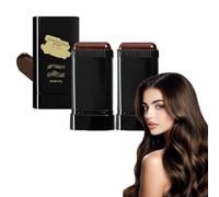 Comb Hair Dye Pen, 2 in 1 Black Hair Dyes with Combs Applicator, Waterproof Sweat-Proof Temporary Root Touch Up Tool, Portable Hair Colouring Cream for Women Men (Brown-2pc)