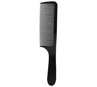 Comb, Hair Plastic Curved Detangling Haircutting Combs Fine Teeth for Salon Household Barber (Black)