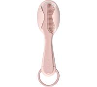 - Comb + Hairbrush set for Babies and Children - Integrated comb storage system on the back of the brush - Pink