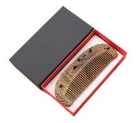 Comb Haircut Chinese-Style Carved Design Long Hair Comb with Box Hairdressing Comb Hair Cutting Comb Suitable for Partitioning and Combing Hair Detangler Comb(E)