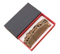 Comb Haircut Chinese-Style Carved Design Long Hair Comb with Box Hairdressing Comb Hair Cutting Comb Suitable for Partitioning and Combing Hair Detangler Comb(A)