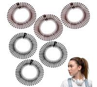 Comb Headband 12 Pieces Full Circular Stretch Flexible Zig Zag Hairband Plastic 90s Hair Band for Women and Girls