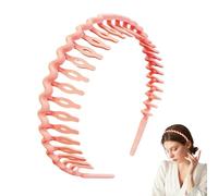 Comb Headband | Resin Wavy Hair Bands with Teeth,Skinny Non-Slip Head Bands Fashion Hairpin Accessories for Workout Home Travel