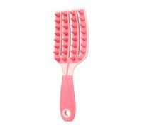 Comb - Long Handle, Hard Teeth, ABS Material, 21x6.9 Cm, Deep Cleansing, Not Easy To Deform, Suitable for Dry and Wet Hair Scalp Massage Comb (pink)