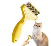- Comb, Massage Tool with Stainless Steel Teeth | Comb for Cats to Remove Loose Hair - Suitable for Puppies, Kittens, as well as Use in Bathrooms, Living Rooms, Shelters and on