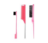 Comb Pro Pointed Tail Salon Hairdressing Hair Styling Comb Brush Combs Barber Accessories(TZ007-pink1)