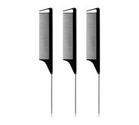 Comb Pro Pointed Tail Salon Hairdressing Hair Styling Comb Brush Combs Barber Accessories(TZ06926-Black-3pcs)