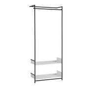 Comba Anlehngarderobe Mox Gestell schwarz Tablaren weiß - MOX COMBA SCHWARZ WEISS
