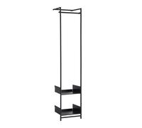 Comba S Anlehngarderobe Mox Gestell schwarz Tablaren schwarz - MOX COMBA S SCHWARZ SCHWARZ