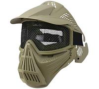 Combat Airsoft Full Face Poly Mesh Mask Adjustable One Size Fits All Softair 6mm