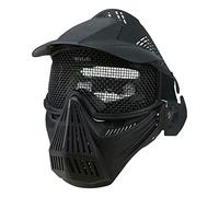 Combat Airsoft Full Face Poly Mesh Mask Adjustable One Size Fits All Softair 6mm
