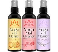 Combat Cleaner Yoga Mat Cleaner Spray Kit (Pack of 3) Includes a Microfiber Towel, Restores and Refreshes Yoga Mats (Lavender, Fresh Roses, Energy Citrus)