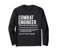 Combat Engineer Definition - Patriotic Soldier Engineering Long Sleeve T-Shirt