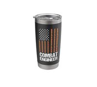 Combat Engineer Educates USA Military Sapper Stainless Steel Insulated Tumbler