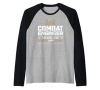 Combat Engineer Infantry Needs Heroes Military Army Veteran Raglan Baseball Tee