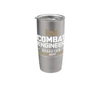 Combat Engineer Infantry Needs Heroes Military Army Veteran Stainless Steel Insulated Tumbler