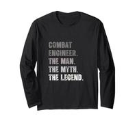 Combat Engineer The Man Myth Legend Vintage Long Sleeve T-Shirt