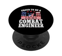 Combat Engineering Corps Of Engineers Proud Combat Engineer PopSockets Adhesive PopGrip