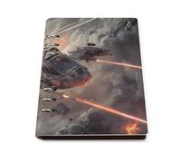 Combat Helicopter Machine A5 Notebook Refillable 6 Ring Binder Note Book 90 Pages for Travel Journal