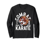 Combat Karate Fierce Tiger Osaka Japan Long Sleeve T-Shirt