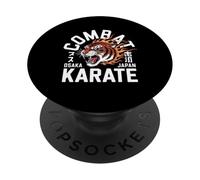 Combat Karate Fierce Tiger Osaka Japan PopSockets Adhesive PopGrip
