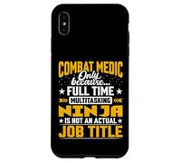 Combat Medic Job Title - Funny Combat Doc Physician Case for iPhone XS Max