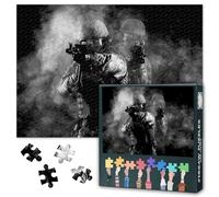 Combat Ready Soldiers Jigsaw Puzzle 1000 Pieces Tactical Laser Sight Puzzle US Army Special Forces in Battle Order Modern Warfare Puzzle for Adults 27.5 x 19.7 Inches