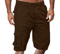 Combat Shorts for Men Uk, Mens Smart Shorts, Street Style Wrinkle-Resistant Multi-Pocket Functional Large Capacity Versatile Classic Soft Beach Outdoor Activities