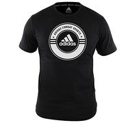 Combat Sports T-Shirt, Unisex_Adult, T-Shirt, adiCSTS01CS, Black/White, S