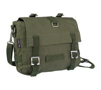COMBAT STUDENT SHOULDER PACK CARRY BREAD BAG BW ARMY STYLE CANVAS OLIVE OD SMALL