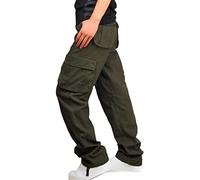 Combat Trousers for Men UK Camo Work Trousers Multi Pocket Loose Fit Cargo Pants Baggy Camouflage Tactical Pant Military Durable Bottoms Outdoor Climbing Fishing Clothes S-4XL