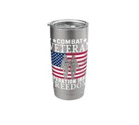 Combat Veteran Operation Iraqi Freedom Veterans Day Stainless Steel Insulated Tumbler