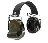 COMBATGEAR COMTA II Headset Noise Reduction Airsoft Headphone Sound Pickup Safety Earmuff Hearing Protection with Gel Ear Pad (GREEN)