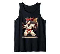 Combative Skunk Wearing a GI in Fight Pose 1 - Fan Fun Tank Top