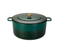 Combekk Combekk Enameled cast iron pot Ø32 cm Holly Green-gold knob