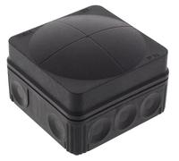 Combi 108 Black Junction Box Enclosure - WISKA