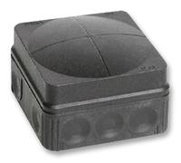 COMBI JUNC BOX 76X76X51 IP66 BLACK 10061998 (WISKA) Qty X 1
