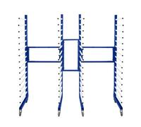 Combi Spray Drying Rack Trolley x 2 & FREE 2 Way Connector Joining Kit Paint Shop Dry Storage 4 Heavy Duty 360 Degree Castors Mobile 15 Layers Per Rack 25kg Per Layer 375kg Capacity Adjustable Width